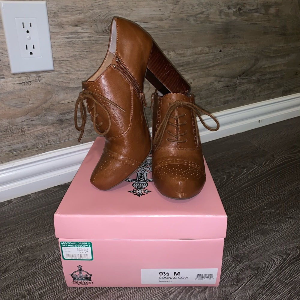 Cognac Brown Booties